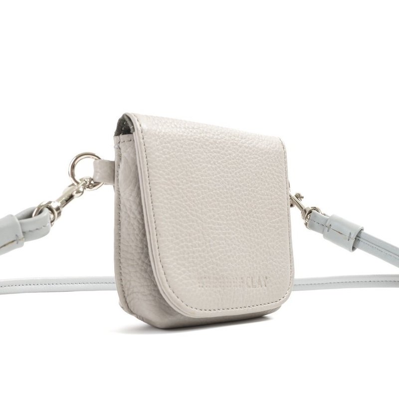 经典SS时尚包 - 皮夹/钱包 - 真皮 灰色