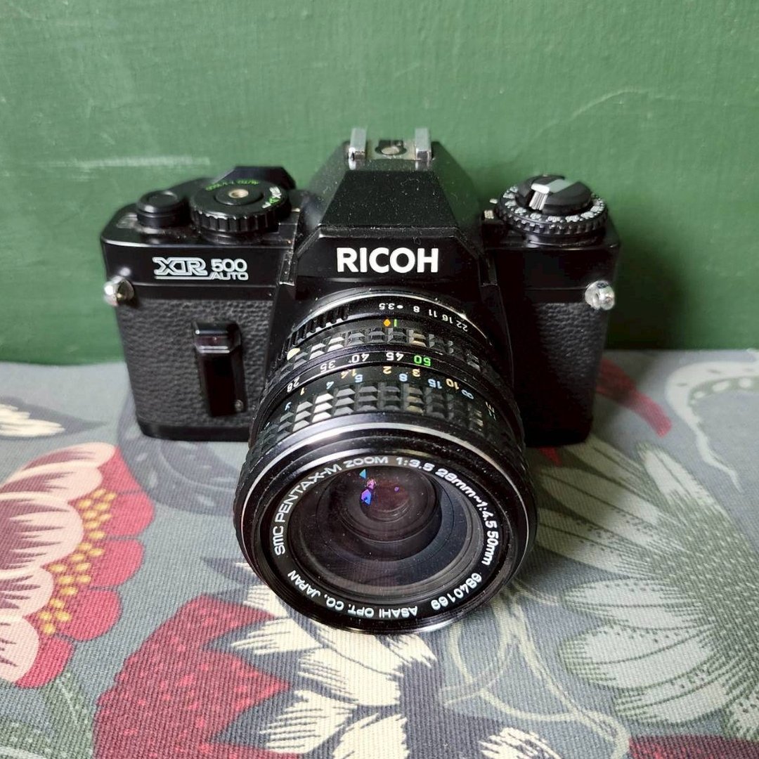 专业相机店 不能用的 零件机 摆饰 道具 Ricoh XR500 - 相机 - 其他金属 黑色
