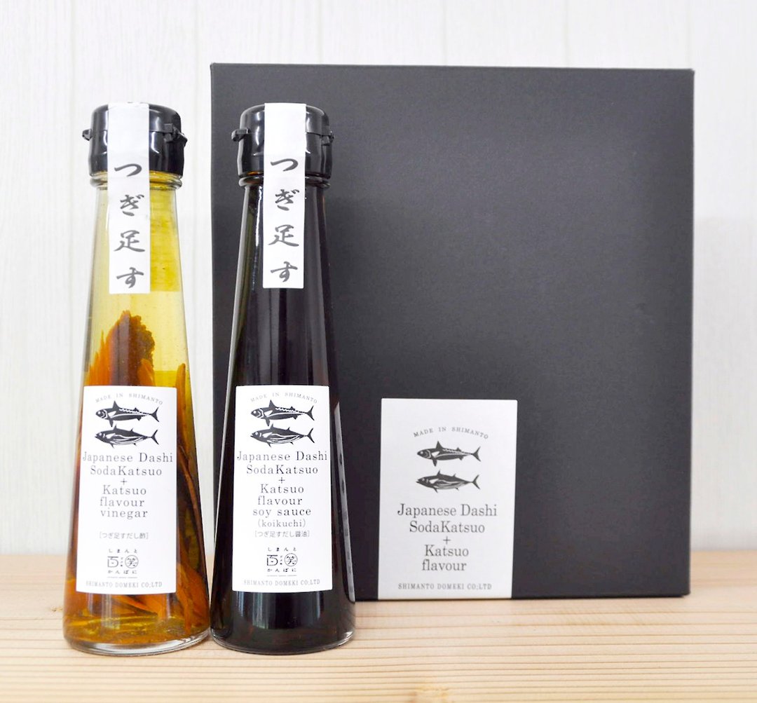 Japanese Dashi Katsuoflavor soysauce and Vinegar  2bottle - 酱料/调味料 - 其他材质 金色