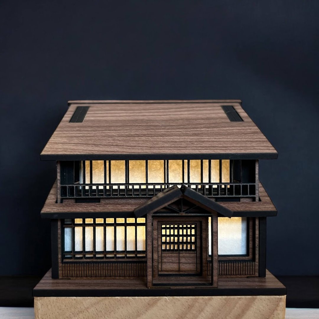 【日式夜灯 - 井宿二/老汤屋】床头灯/桌面摆件/原创设计/USB/LED - 灯具/灯饰 - 木头 咖啡色