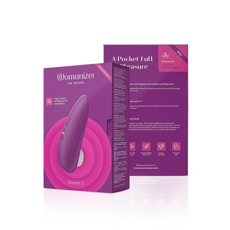 德国Womanizer Starlet 3 吸吮愉悦器 |紫 - 情趣用品 - 硅胶 