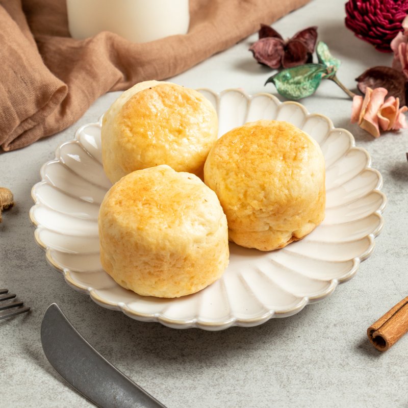 奶香原味司康 浓郁松软 3入加赠咖啡试饮 点品手作 - 蛋糕/甜点 - 新鲜食材 蓝色