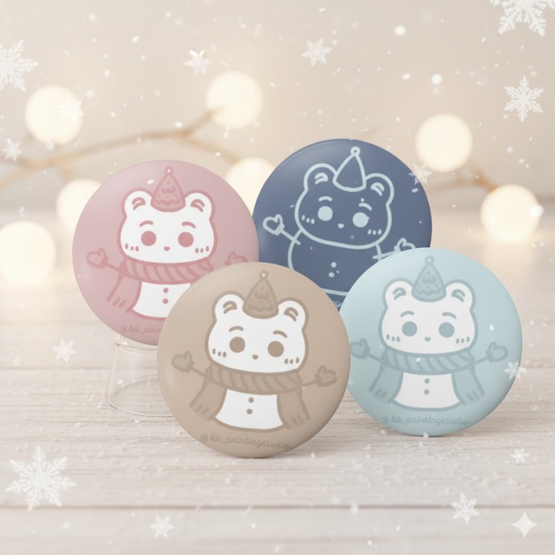 雪人徽章 - 徽章/别针 - 其他金属 