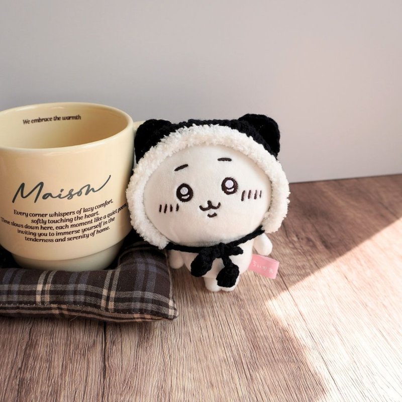 小猫帽-黑猫 | 娃衣 吉伊卡哇 ちいかわ Chiikawa 10cm适用 - 玩偶/公仔 - 棉．麻 黑色