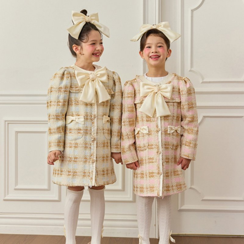 红宝石色粗花夹克 - 童装礼服/连衣裙 - 其他材质 