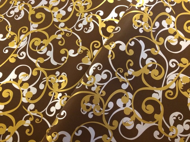 缀金欧式花纹/瑞士Stewo包装纸 - 包装材料 - 纸 多色