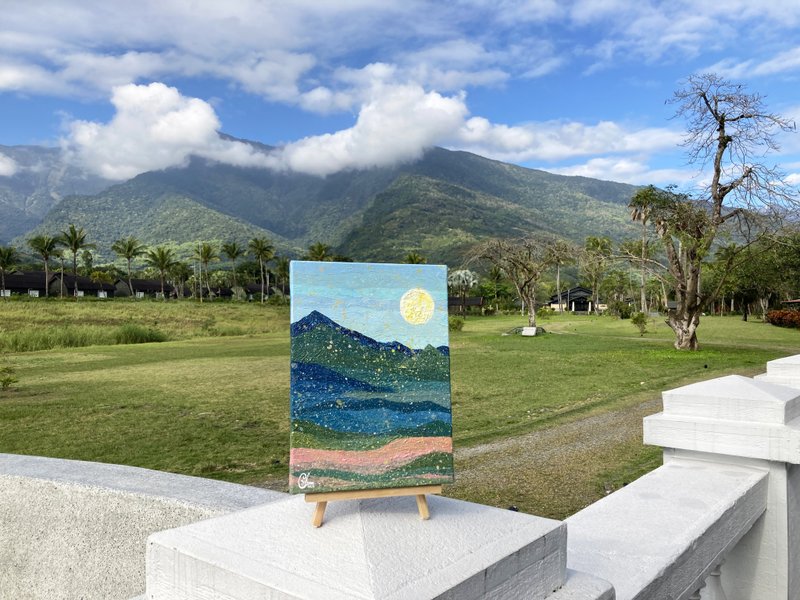 抽象绘画  走向群山7  painting Head To The Mountains 7 - 海报/装饰画/版画 - 棉．麻 多色