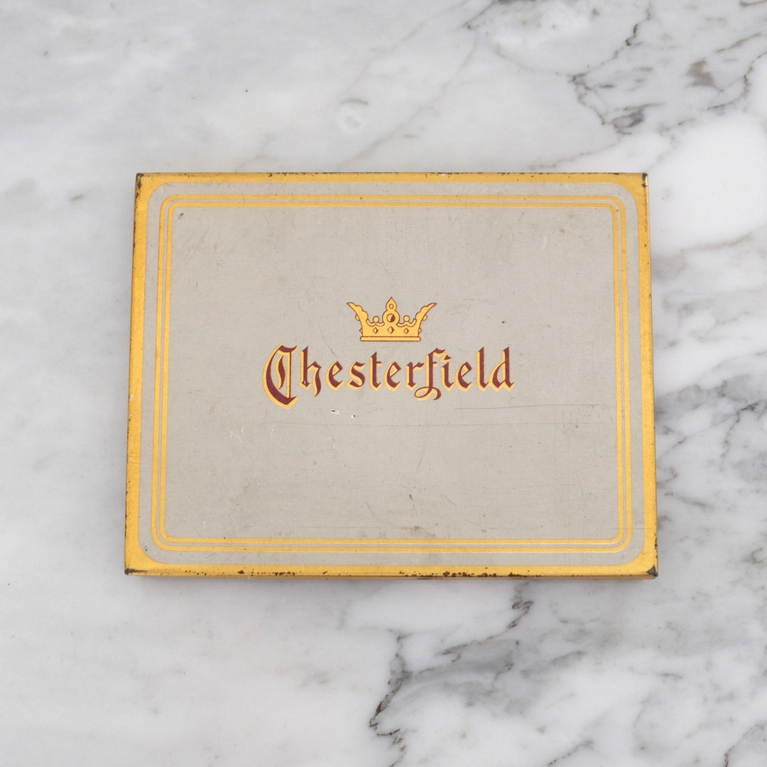 美国复古Chesterfield铁烟盒 - 收纳用品 - 其他金属 金色