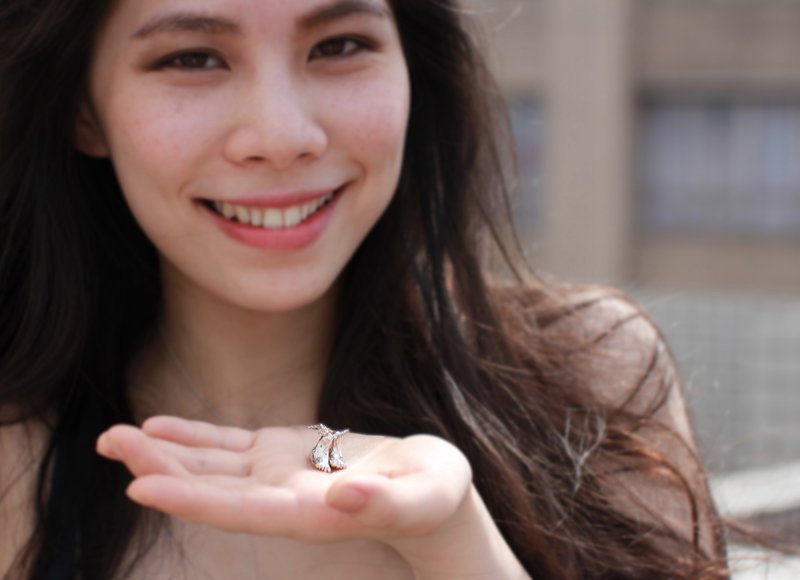 归鱼 |步步高升系列| 双脚项链 - 项链 - 其他金属 
