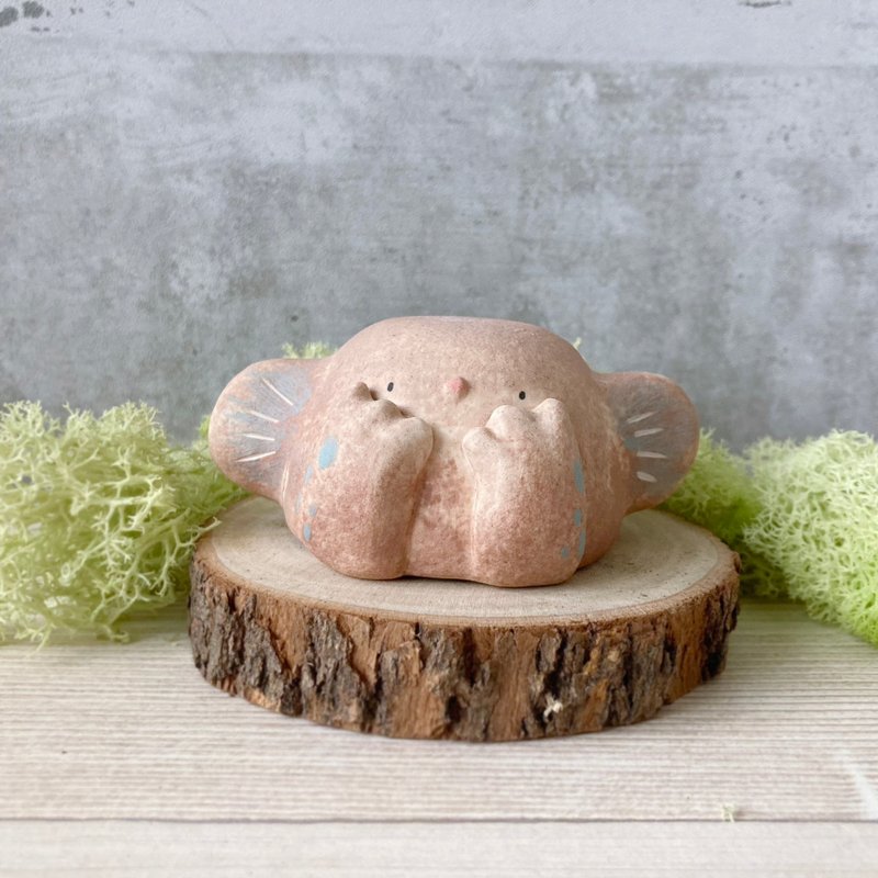 假装害羞 怪杯杯 小茶杯 怪兽 陶瓷茶杯 陶偶 - 茶具/茶杯 - 瓷 橘色