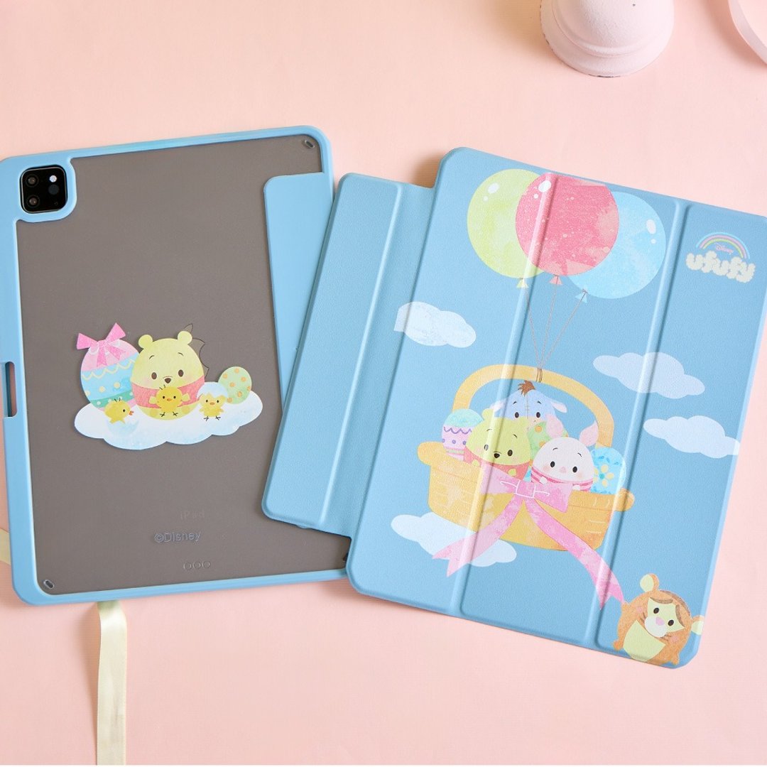 Disney Ufufy-悠游热气球强悍磁吸iPad三折保护壳 - 平板/电脑保护壳 - 塑料 多色
