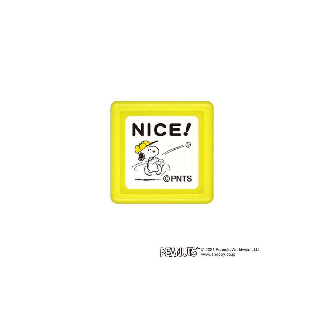 【KODOMO NO KAO】Snoopy浸透印 E NICE! - 印章/印台 - 塑料 黑色