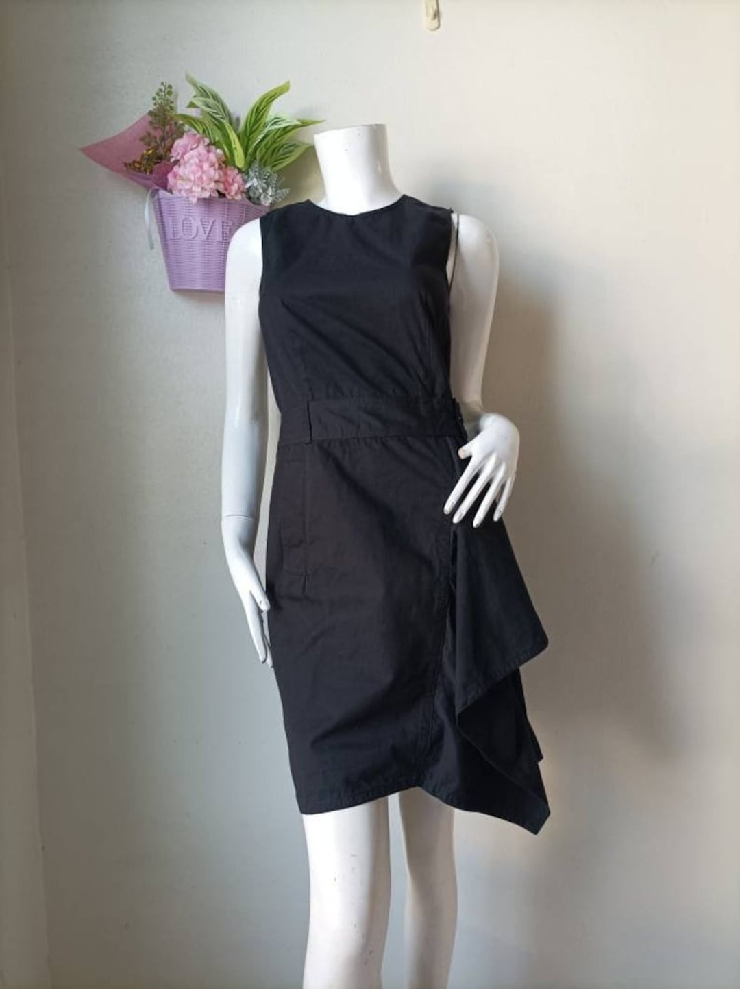 3•1 Phillip Lim 黑色纯棉缀纸袋裤头 设计师复古单品 - 美国尺寸 0 - 洋装/连衣裙 - 棉 