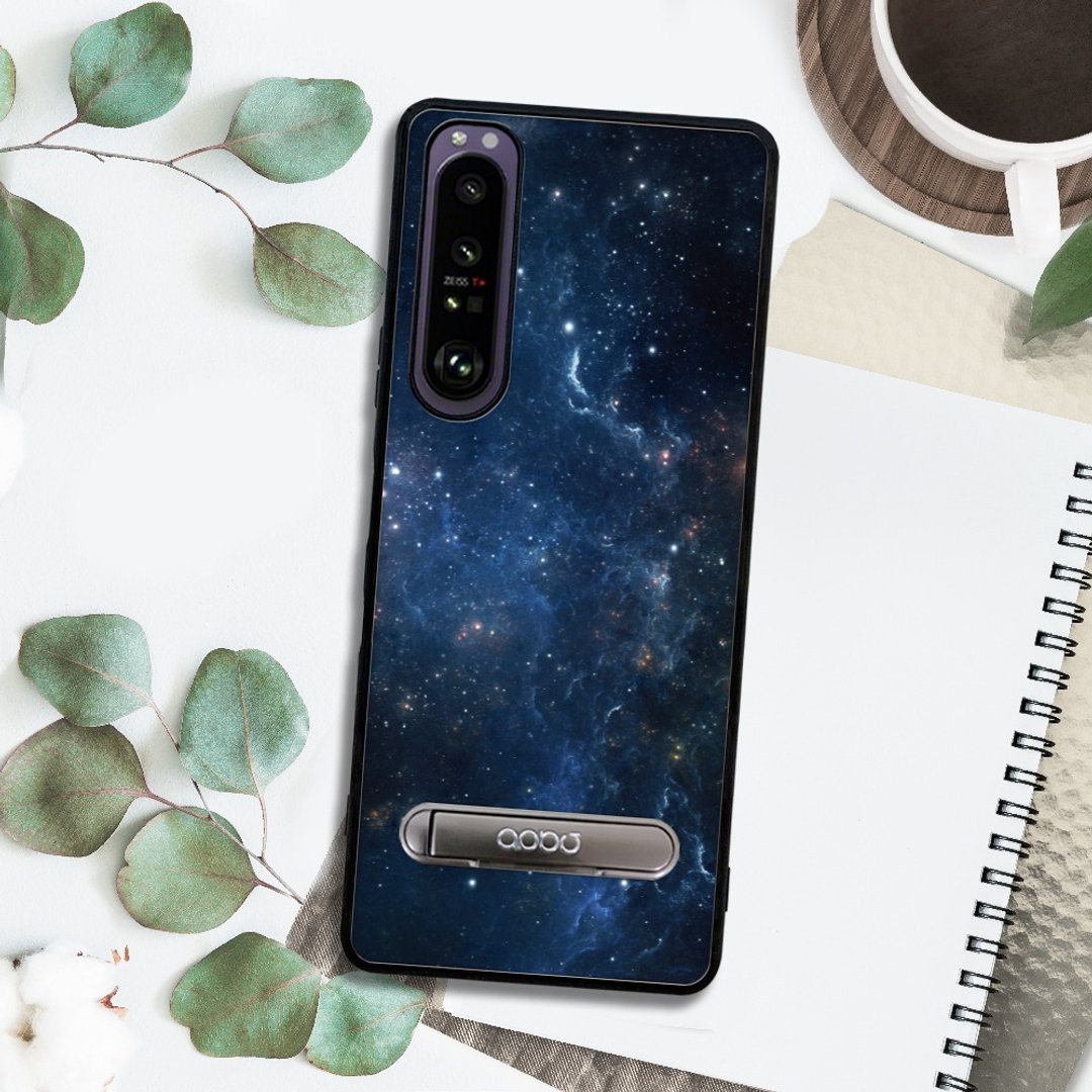 Sony Xperia 1 IV 减震立架手机壳-星空 - 手机壳/手机套 - 其他材质 多色