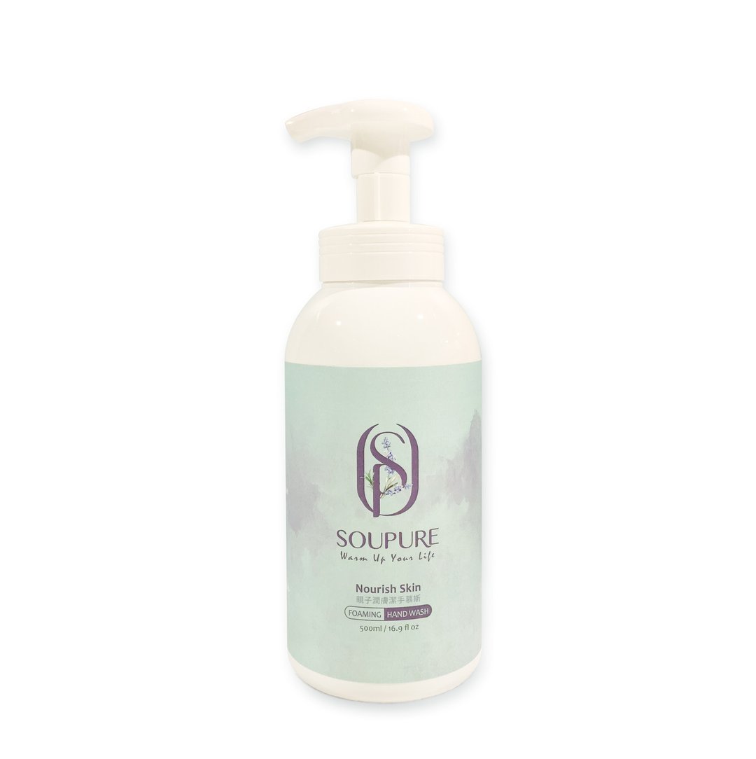 溯璞家品 宝宝亲肤 植物萃取 亲子润肤洁手慕斯500ml - 洗手用品 - 精油 白色