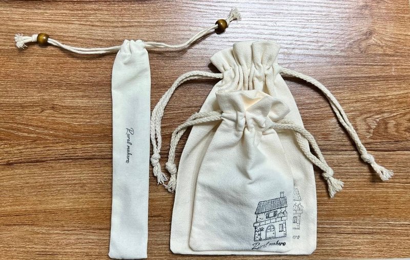 logo帆布束口袋 - 束口袋双肩包 - 棉．麻 