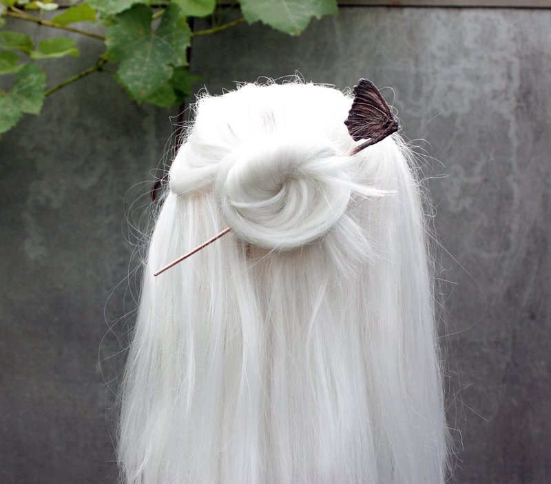 飞蛾发簪 - 森林艺术发饰 - 发饰 - 铜/黄铜 