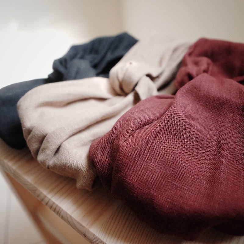 赫本系列 三色一次入手组合优惠 松紧宽版/手工发带 - 发饰 - 棉．麻 多色