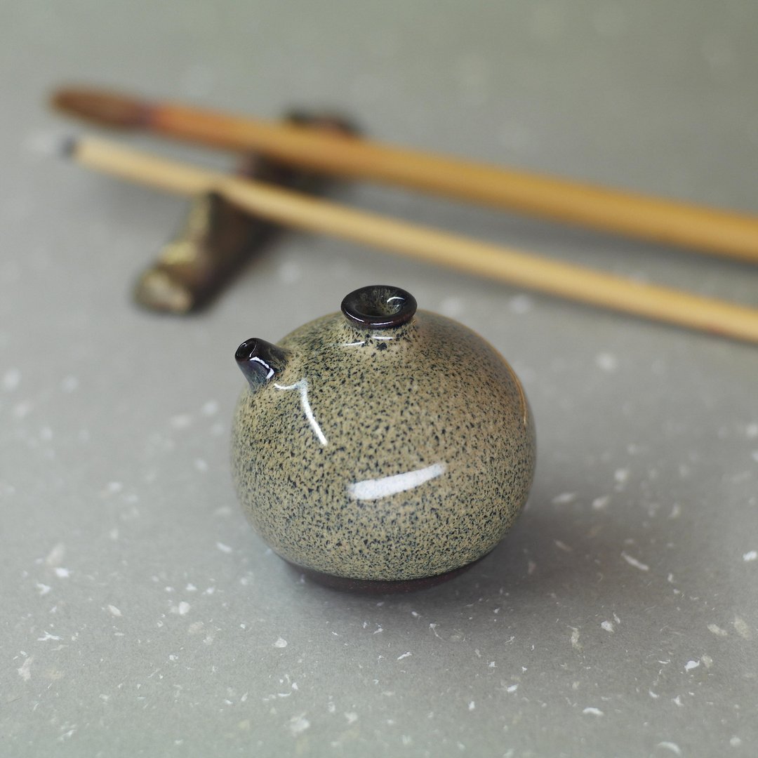 双挂铁釉水滴 文房砚滴  微花器 居家摆饰 - 花瓶/陶器 - 陶 