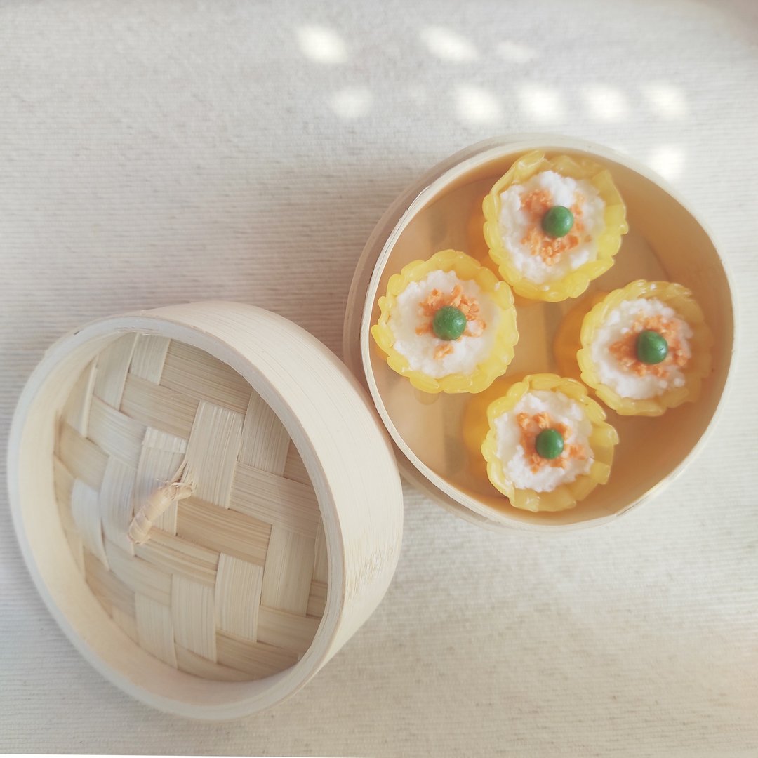 香港特色手信 一盅两件 - 中式点心烧卖蜡烛 - 摆饰 - 蜡 