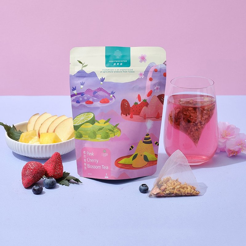 【讲果语】樱花莓梅茶5g x 7入 ( 苹果、凤梨、蓝莓、红龙果) - 茶 - 其他材质 