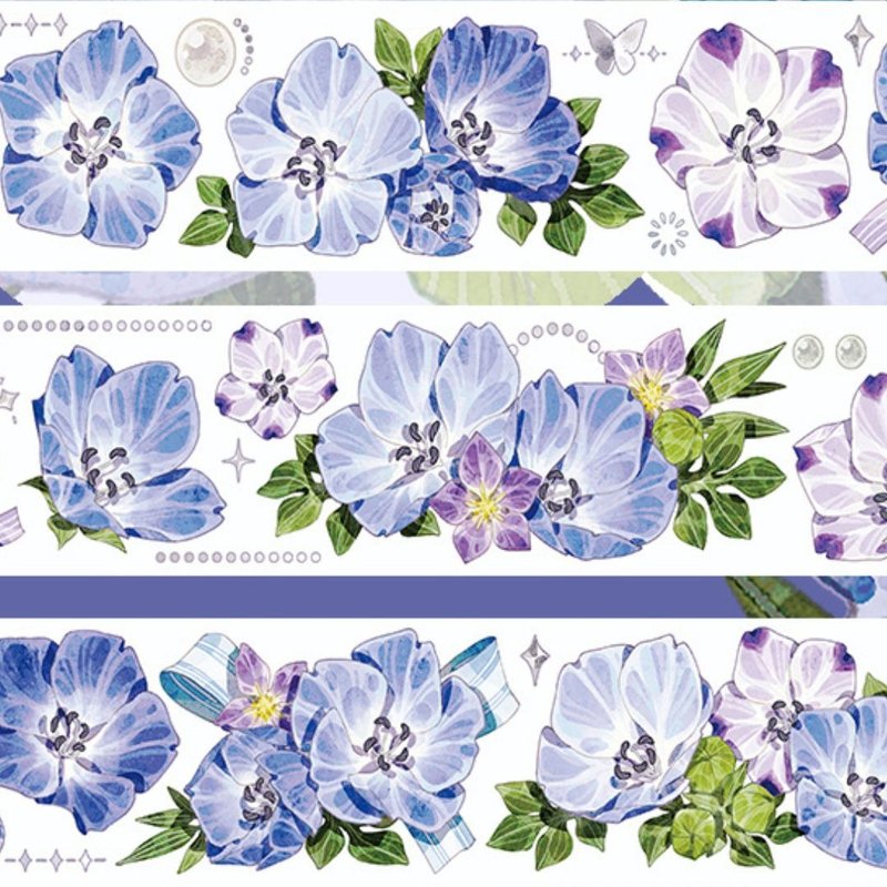 喜林 虹光/貝殼光/和紙 PET 膠帶 10米卷 - 纸胶带 - 其他材质 