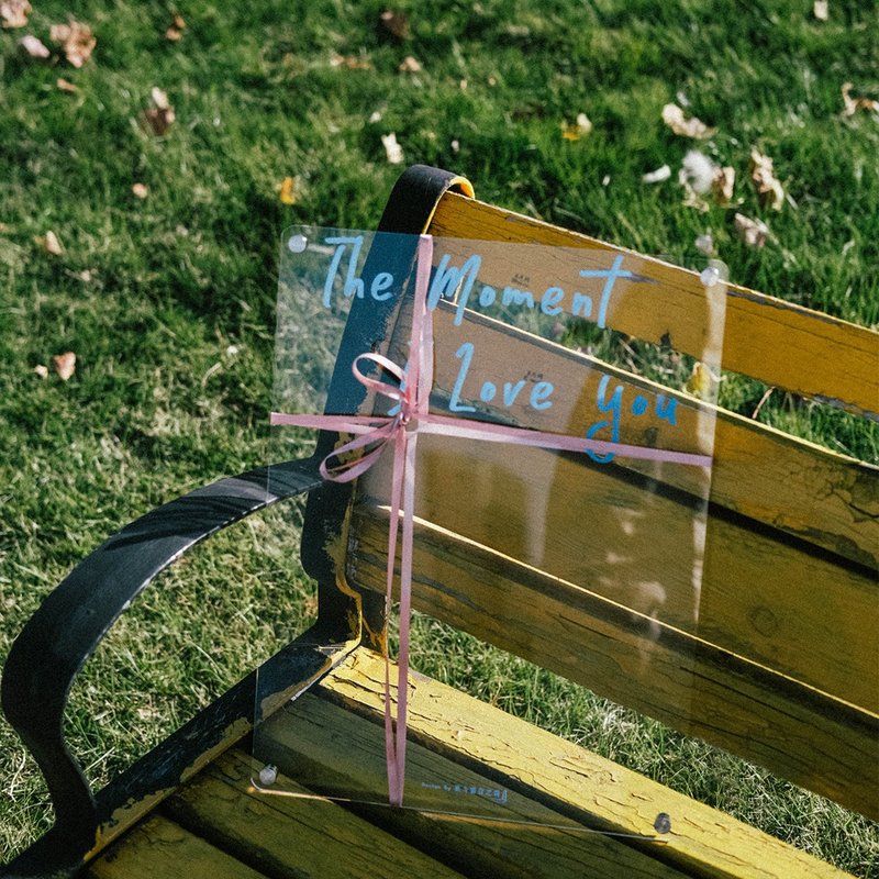 Moment我爱你的一百个瞬间留言板原创礼物创意文艺治愈送男女朋友 - 冰箱贴/磁贴 - 压克力 