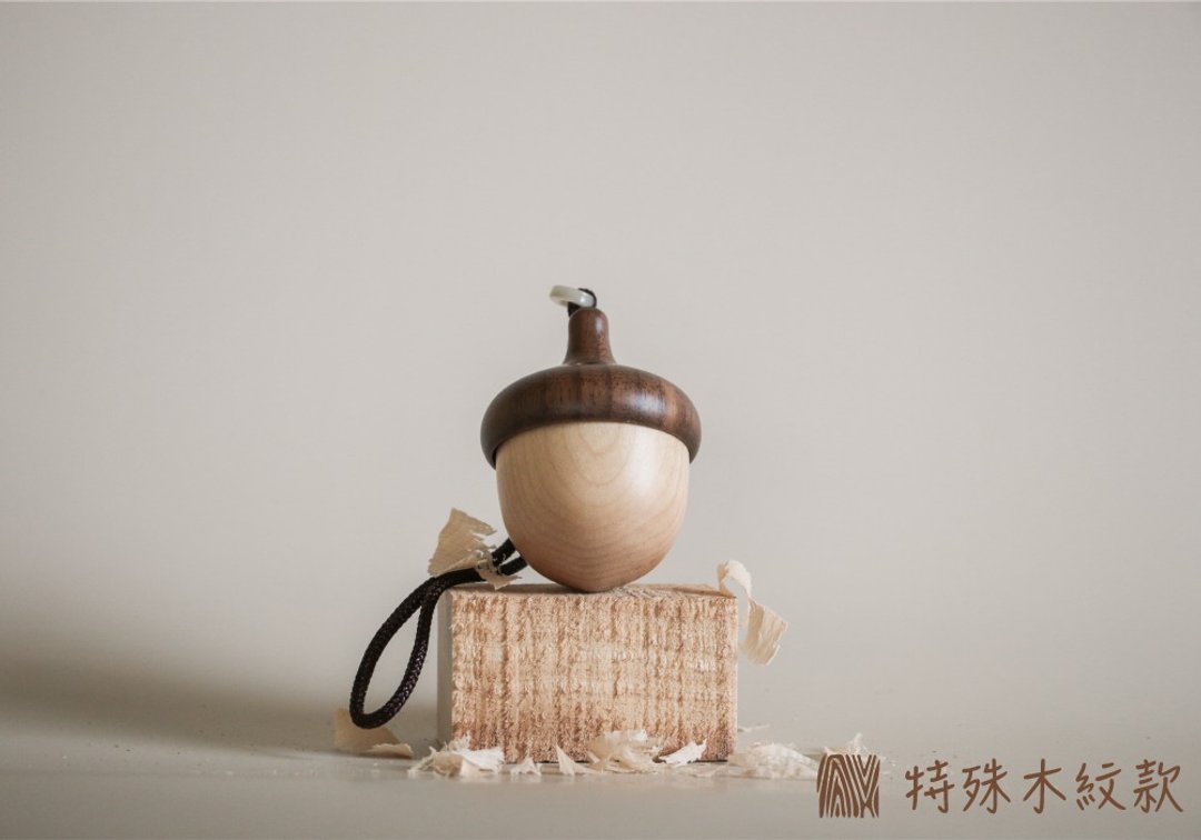【 特殊木纹款 】 橡果邱比特 手作木质扩香瓶 - 香薰/精油/线香 - 木头 咖啡色