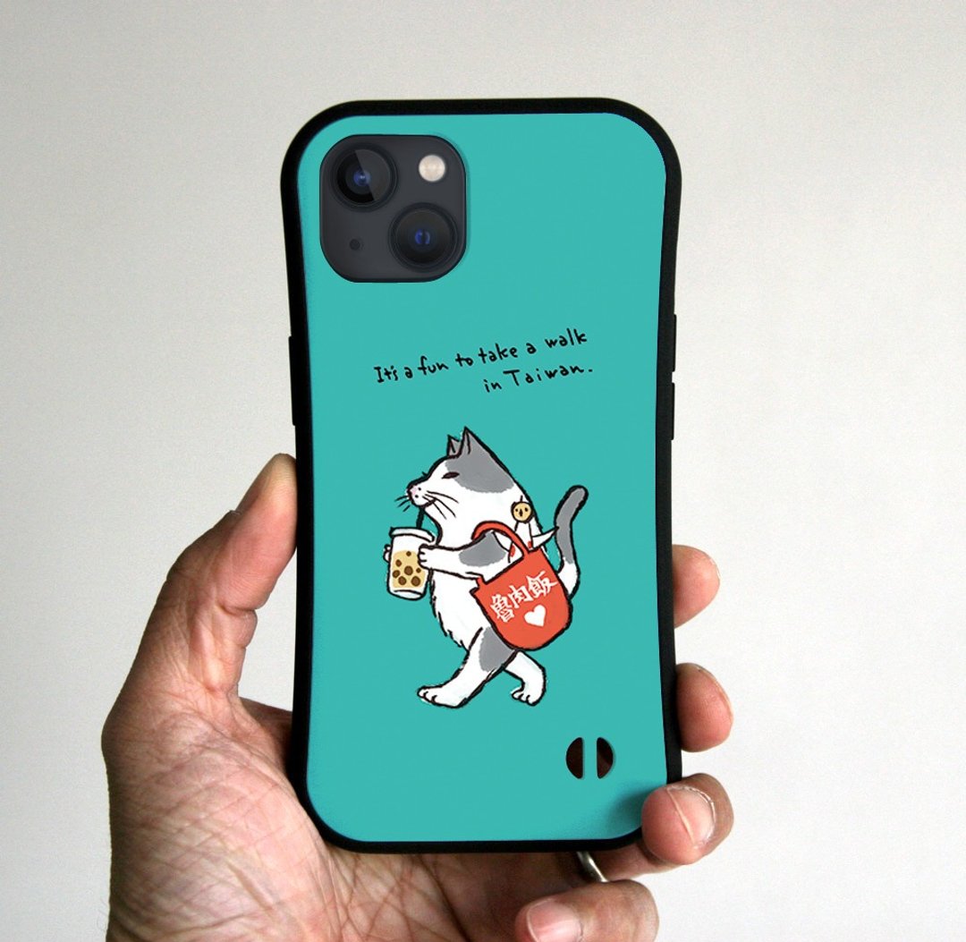 台湾 Walking Cat 薄荷绿 iPhone 手机壳 - 手机壳/手机套 - 塑料 绿色