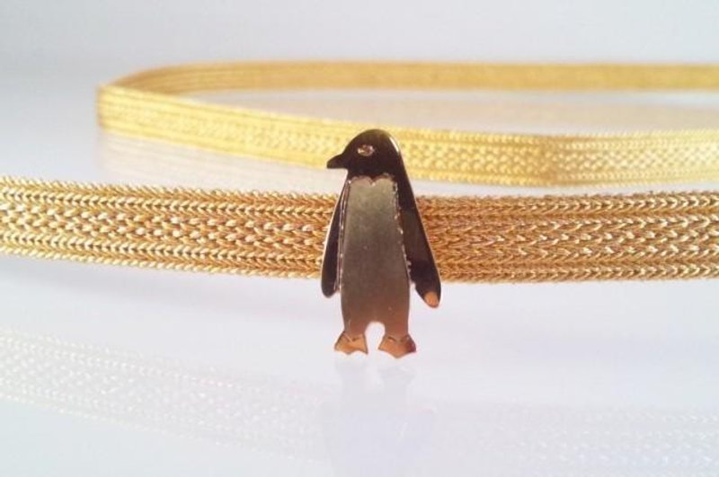 ☆ Penguins ☆ Brass band clasp - 其他 - 其他金属 金色