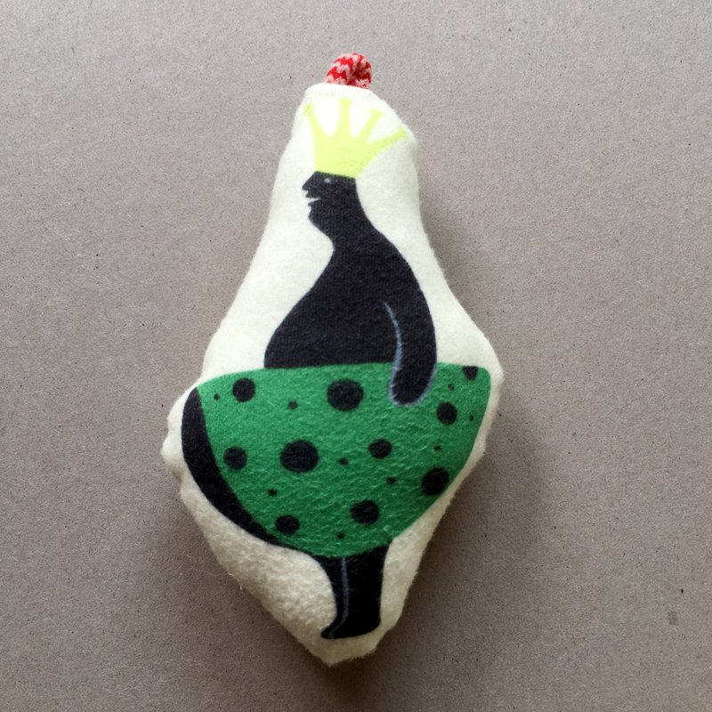 查尔曼Chairman  娃娃吊饰 - 玩偶/公仔 - 棉．麻 绿色