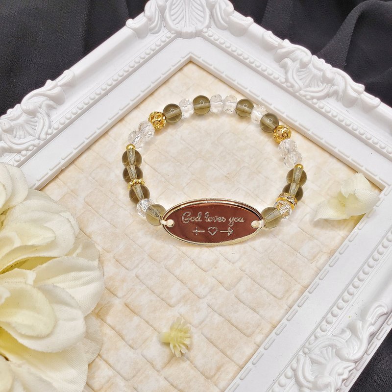 名为爱的礼物系列 茶晶手串 - 手链/手环 - 水晶 多色