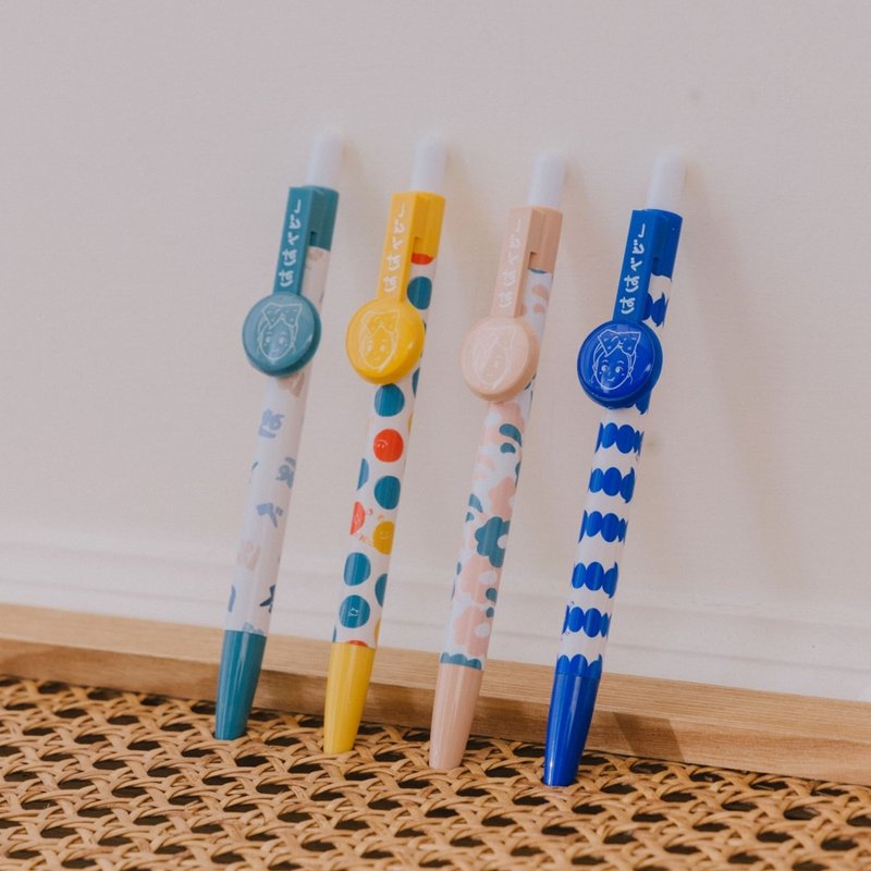 【hahababy】经典花色单入油性笔(共4款可选) - 圆珠笔/中性笔 - 其他材质 多色
