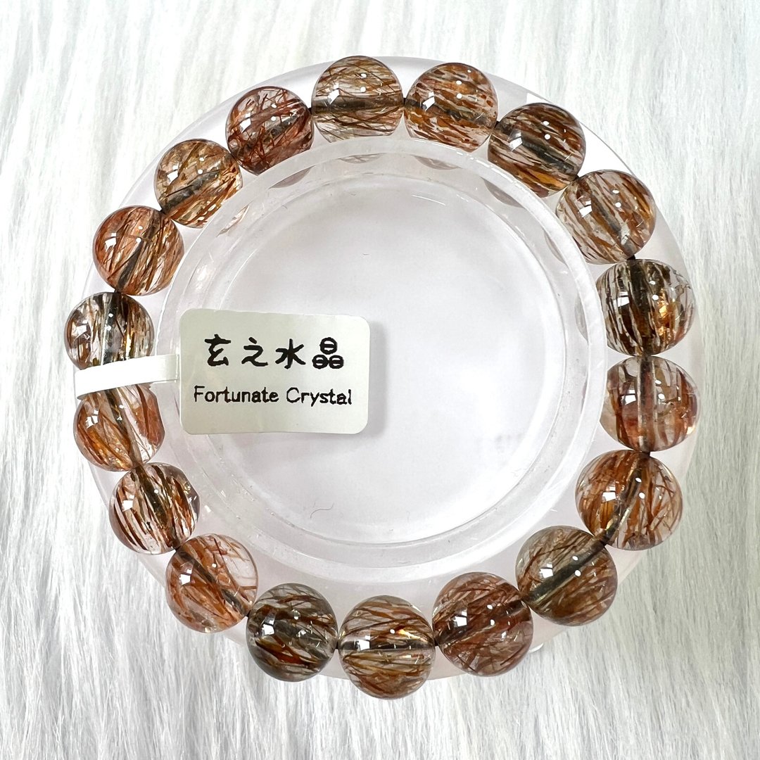 黑金超七手串 | 水晶 | 水晶手串 | 水晶手链 | 水晶手链 - 手链/手环 - 水晶 金色