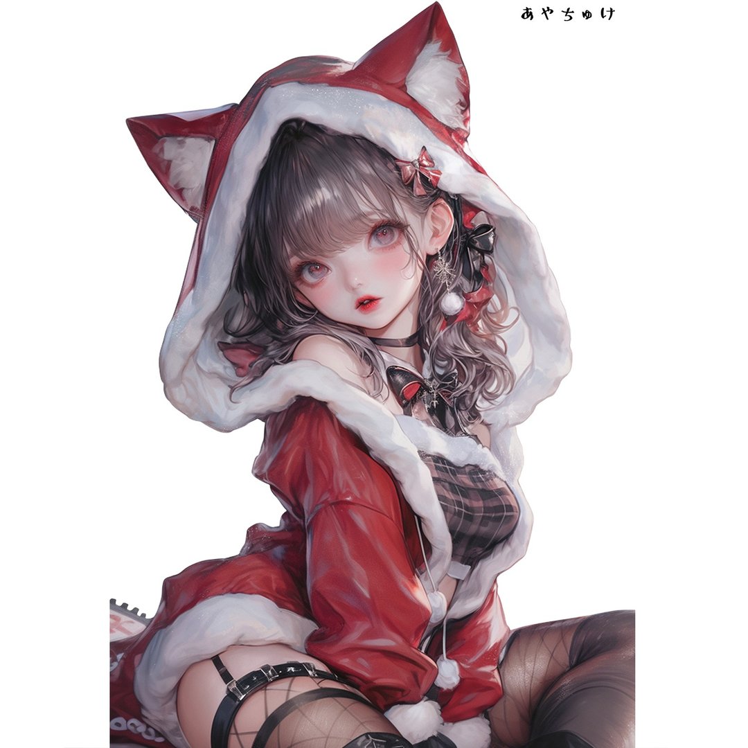 【12月新品3】07-107-0012 人物贴纸 圣诞女孩 - 贴纸 - 纸 