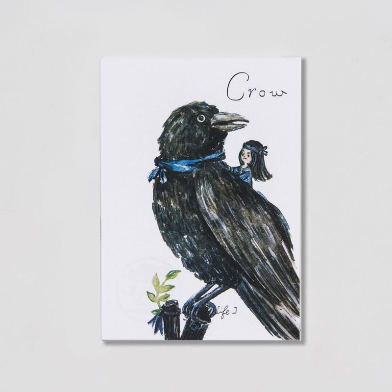 BIRDER  系列 - Crow - 卡片/明信片 - 纸 白色