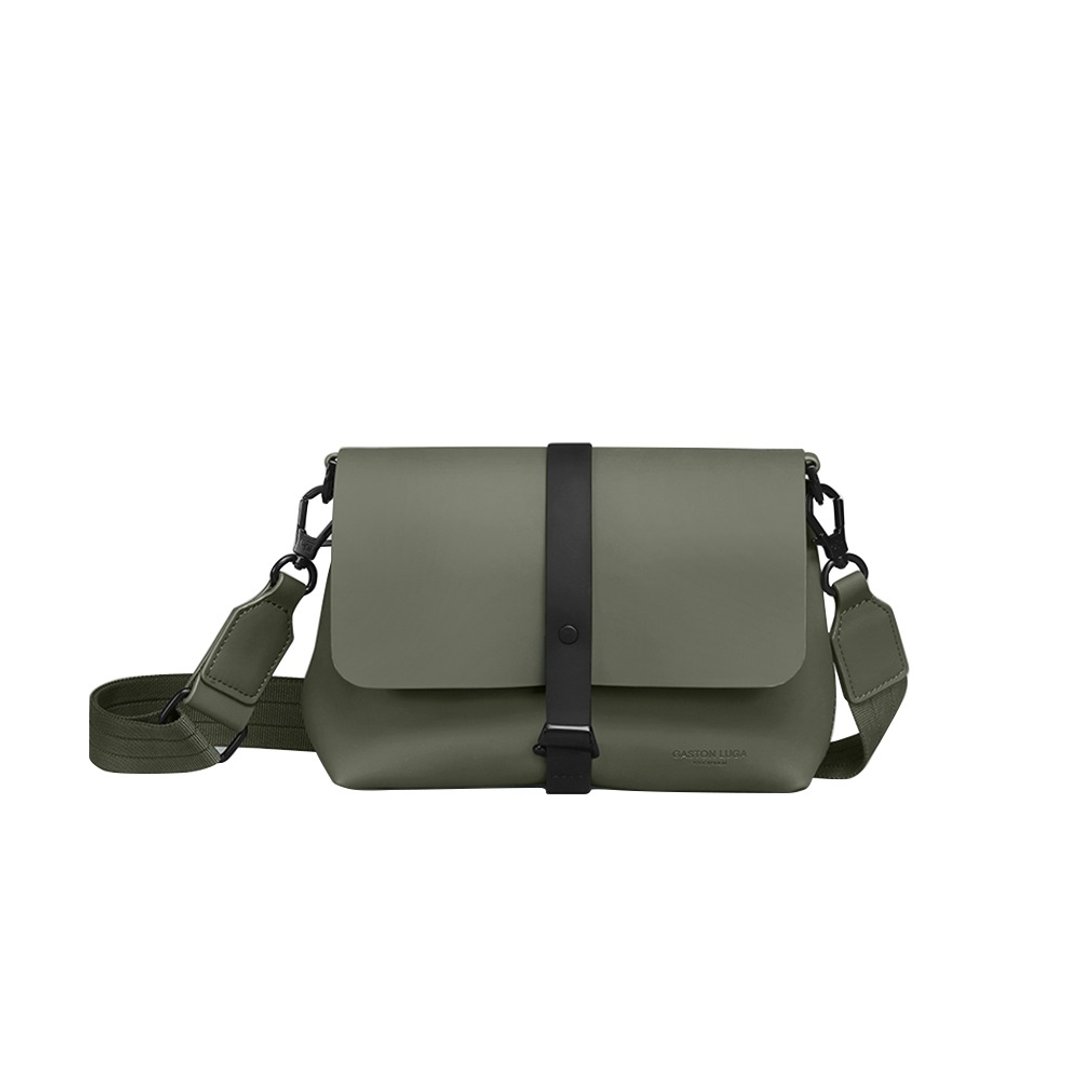 GASTON LUGA Splash Crossbody Bag斜肩/侧背包-橄榄绿【现货】 - 侧背包/斜挎包 - 其他材质 绿色
