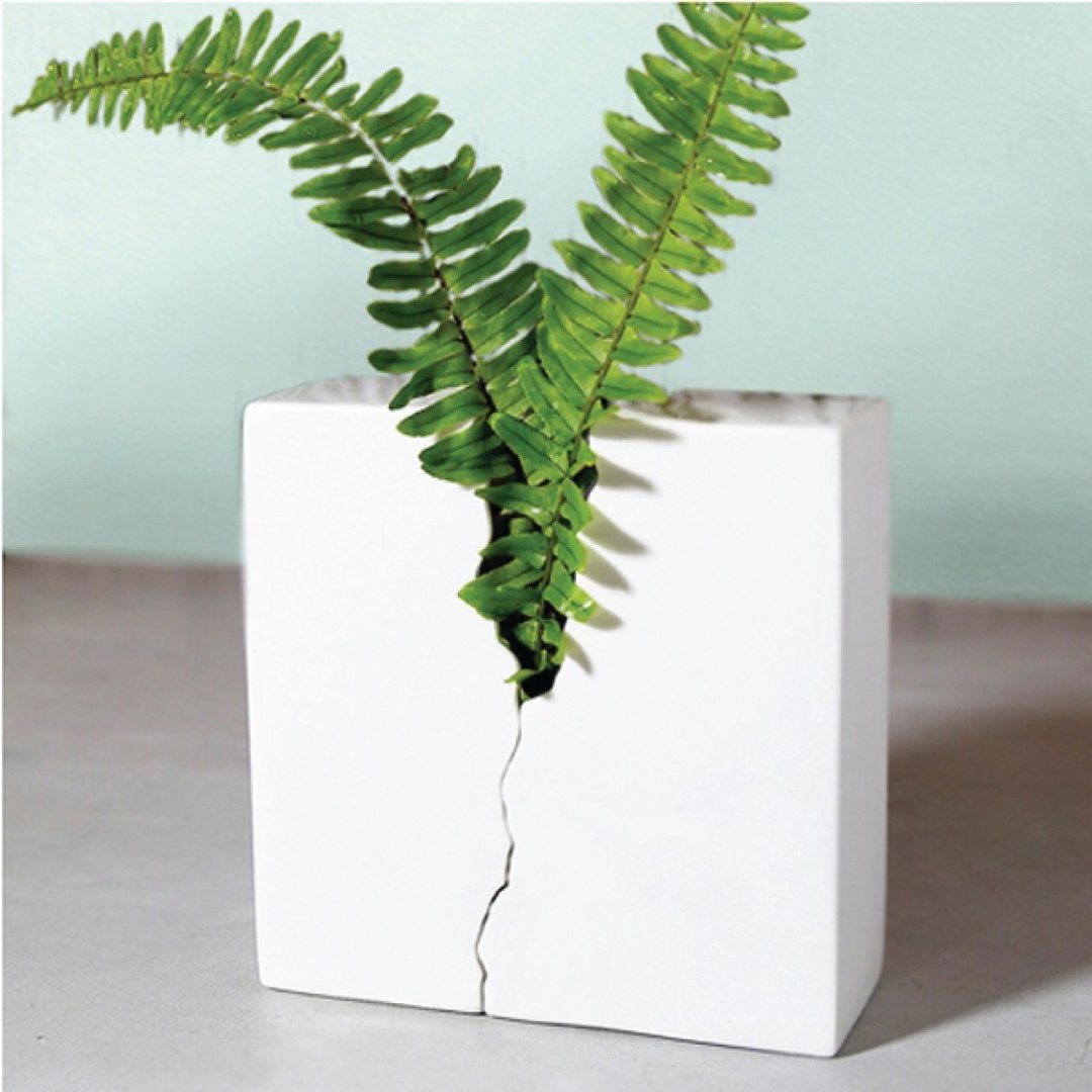 岛民 Islanders Studio│迸花器 Born Planter &amp; Vase Handmade - 植栽/盆栽 - 瓷 白色