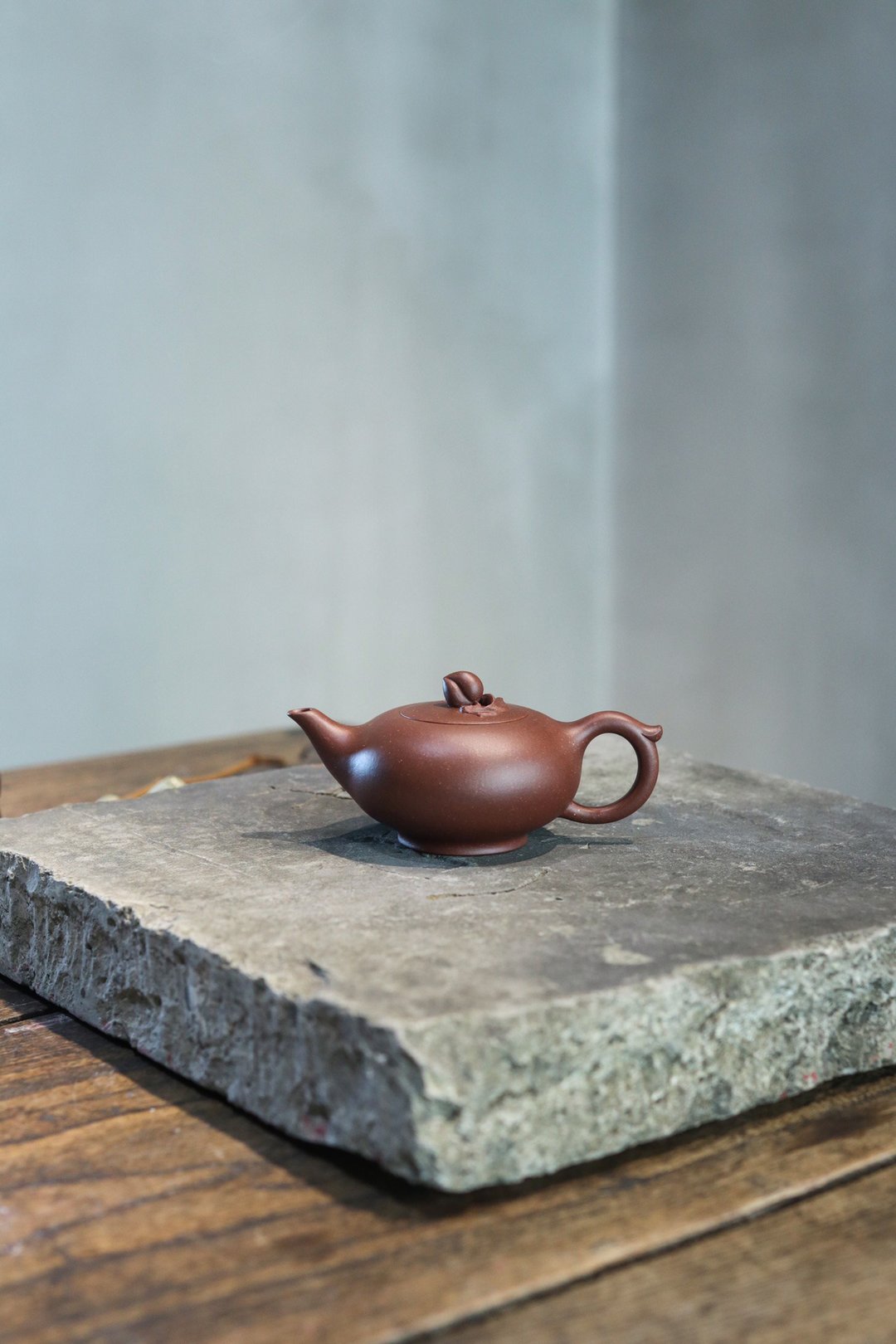 送礼紫砂壶茶壶小欢喜 工艺师作品 底槽清 75ml 手工内推孔潘云燕 - 茶具/茶杯 - 陶 灰色