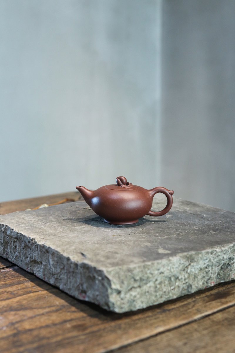 送礼紫砂壶茶壶小欢喜 工艺师作品 底槽清 75ml 手工内推孔潘云燕 - 茶具/茶杯 - 陶 灰色