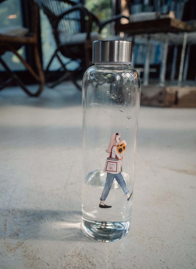 甜蜜水当当 玻璃随身瓶 - 玻璃杯 - 玻璃 白色