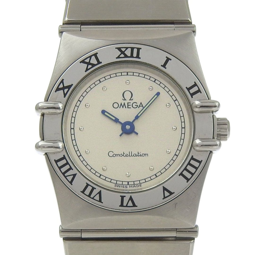 【日本直送】欧米茄 OMEGA Constellation Mini 星辰系列 小款 手表 不锈钢 石英 指针式显示 银色表盘 女用【二手】 - 女表 - 不锈钢 银色
