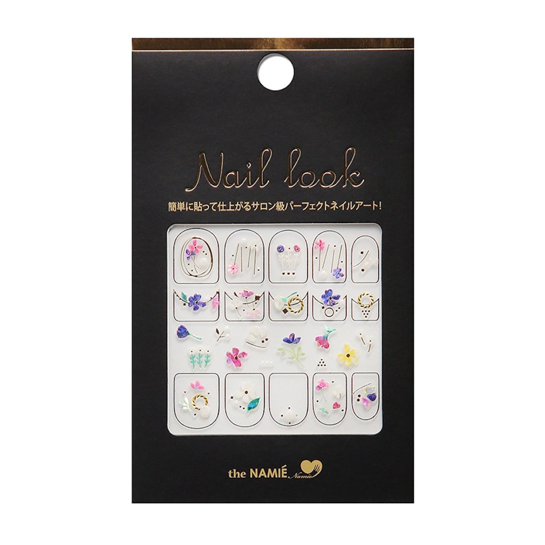 【 DIY 美甲】Nail Look 美甲装饰艺术贴纸 缤纷花朵 - 指甲油/指甲贴 - 纸 金色