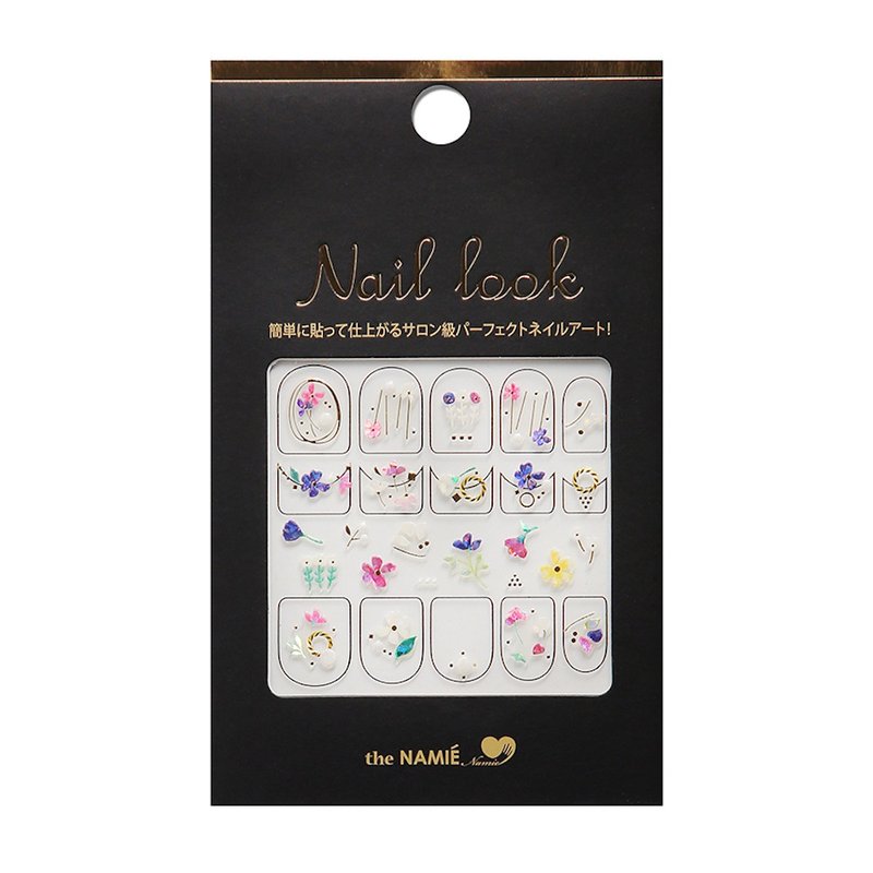 【 DIY 美甲】Nail Look 美甲装饰艺术贴纸 缤纷花朵 - 指甲油/指甲贴 - 纸 金色