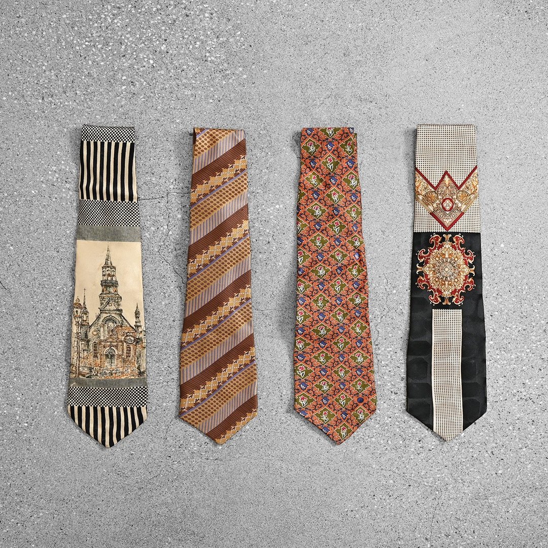 Vintage Tie 复古领带 / 古董领带、丝巾搭配、古着方巾穿搭 - 领带/领带夹 - 丝．绢 多色