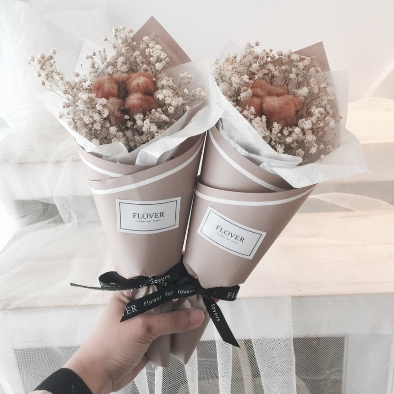 Flover芙拉 泰迪熊棉花花束 - 植栽/盆栽 - 植物．花 