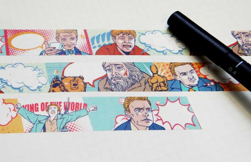 影帝纸胶带【李奥纳多·皮卡贴我】 - 纸胶带 - 纸 多色