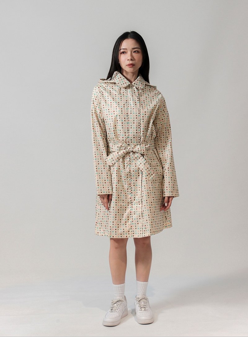 sunrainlike点点星光防泼水风衣 雨风衣 挡风 透气 Trench Coat - 女装休闲/机能外套 - 防水材质 黄色