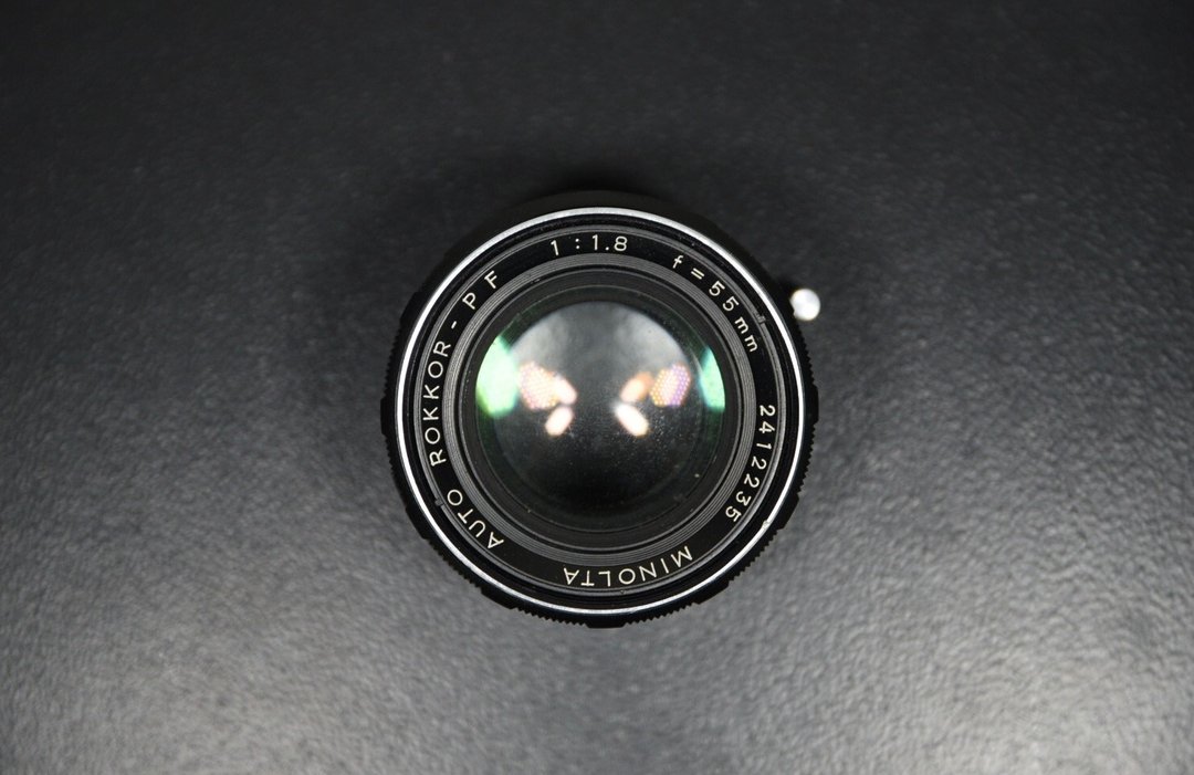 【经典古物】美能达 Minolta Rokkor PF 55mm F1.8 MD接环 定焦镜 - 相机 - 其他金属 