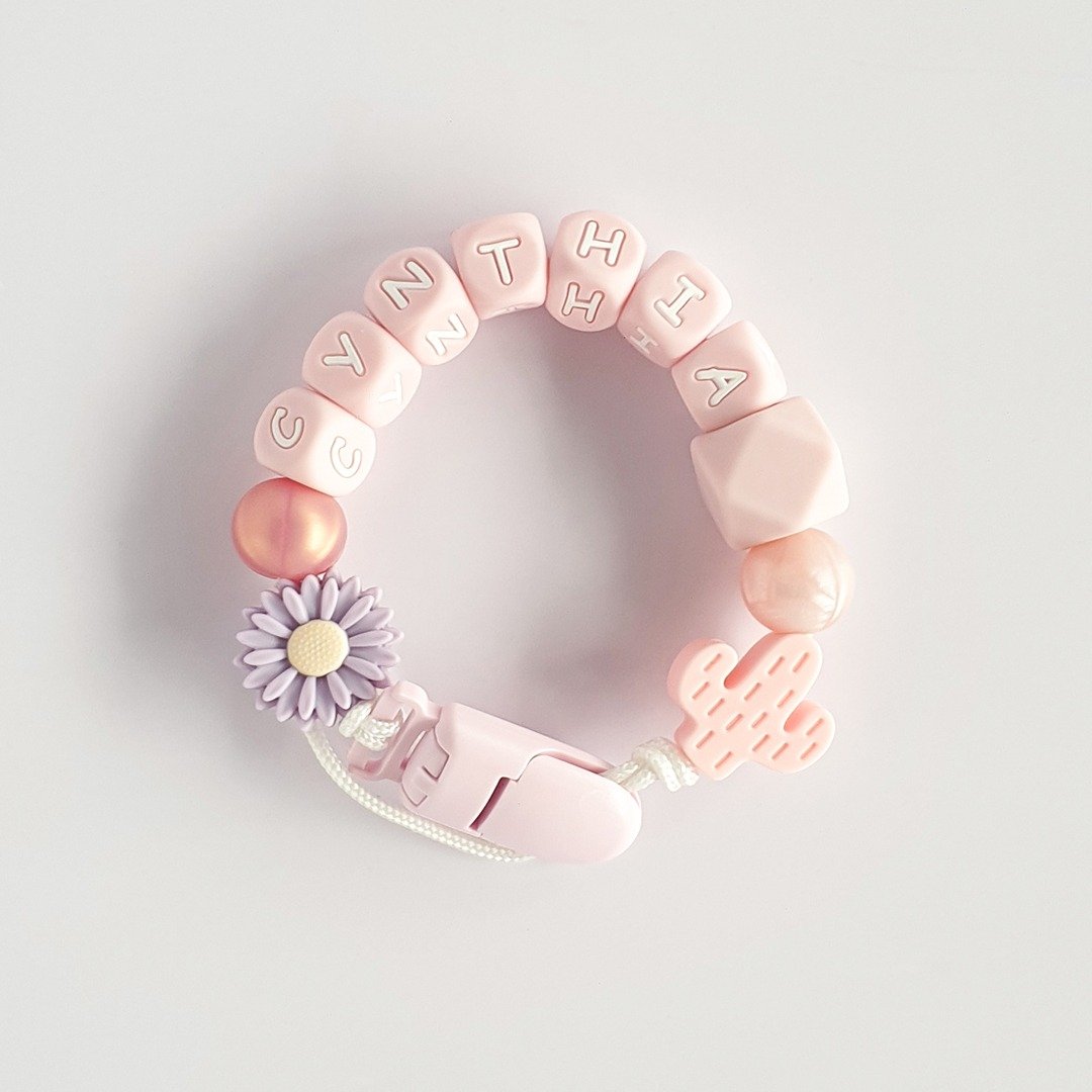 定制化 27厘米 CYNTHIA 雏菊 仙人掌 奶嘴链 - 玩具/玩偶 - 其他材质 粉红色